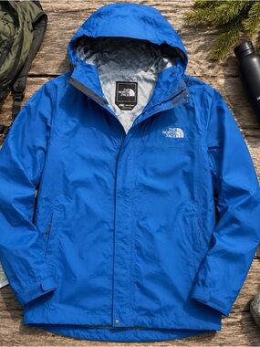 The North Face Men’s XL Blue HyVent Rain Jacket Waterproof Hooded Shell Coat